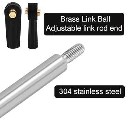 High Clearance 4 Links Set Stainless Steel Linkage kit for Axial SCX24 1/24 RC Crawler 90081 B17 Upgrade Parts (Deadbolt)
