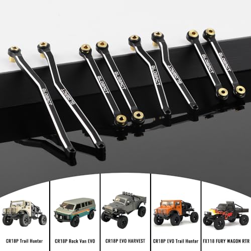 GLOBACT Aluminium Chassis Link Set for 1/18 Furitek FX118 Hobby Plus CR18P | High Clearance