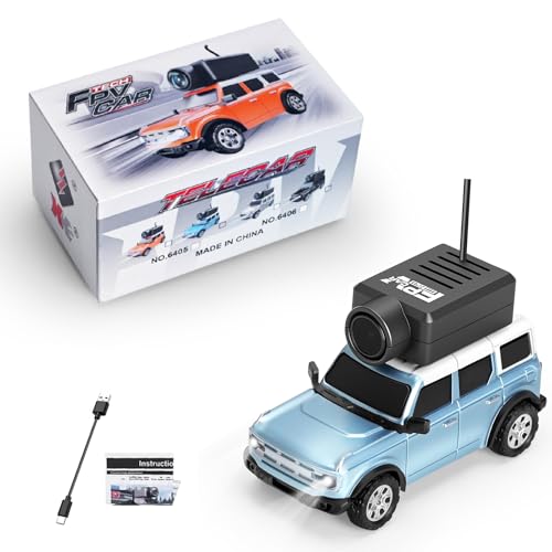 Wltoys 1:64 FPV RC Drift Car, 720P WiFi APP, 2.4GHz Gyro, Blue | HD Zero‑lag Camera, 3 Speeds & Suspension. Dual LED Lights. Smooth on Carpets/Tiles. APP Photo/Video/VR for Hobbyists - color: Blue