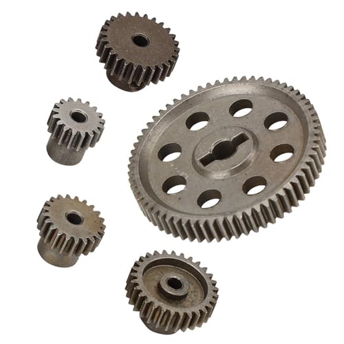 Acouto Tt02 Differential Main Metal Spur Gear Metal Rc Reifen 1/10 Differential Main Metal Spur Gear 64T 17T 21T 26T Gear Rc Part for 1/10 Truck 94111