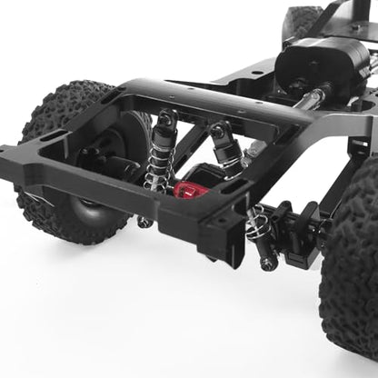 Metal Rear Axle Shock Link Rod Leaf Spring Upgrade Link Suitable for Mangniu 1/12 MN82 MN82S MN82PRO 1/12 Scale RC Climbing Car (Black) - color: Black