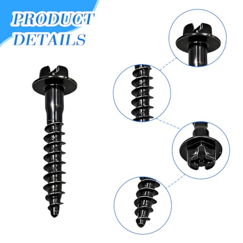 5PCS Car Air Filter Box Screws, Carbon Steel Vehicle Filter Housing Retainer Bolts Kit, Auto Air Box Cleaner Intake Fixing Screw Replacement, Compatible with Denali Journey Caliber