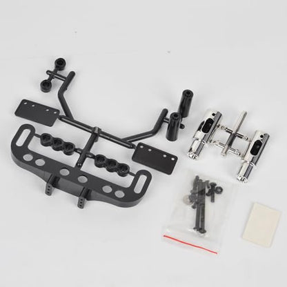 1/10 Flat Run Drift Dual Exhaust Pipe License Plate Frame Kit for 1/10 RC Drift Touring Car Traxxas Tamiya MST Body Accessories