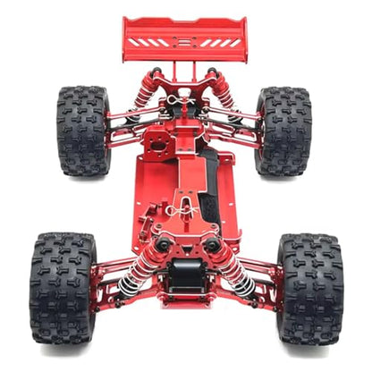 RC Frame Parts For WpL 1/14 1/12 CNC Adjustable Alloy Spoiler Mount Wing Bracket Set Rc Car Parts Accessories Upgrades Replacement And Repair(Red) - color: Red