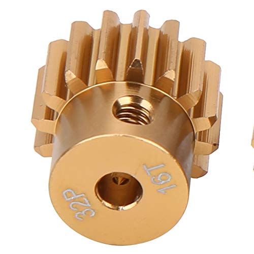 32P Pinion Gear Set, 12T/ 13T/ 14T/ 15T/ 16T RC Car Motor Gears Kit Suitable for 3.175mm Shaft 1/10 RC S CS R31 SCX10 AX10 RC Drift Racer Brush Brushless Motor