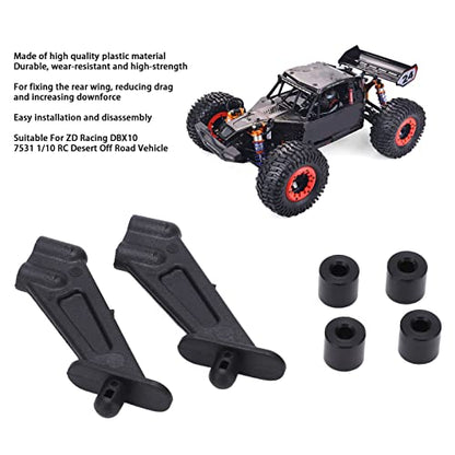 RC Car Rear Wing Bracket High Strength Black Plastic for ZD Racing DBX10 7531 1/10