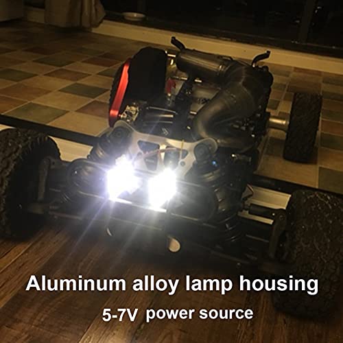 Joyzan RC Spotlights, Crawler Headlight LED Light Car Front Searchlights | Roof Rack Lamp Bar Kit Receiver Powered Bright Lights Simulation Spare Part Replacement for Kids Toy Truck Vehicle Model 3W