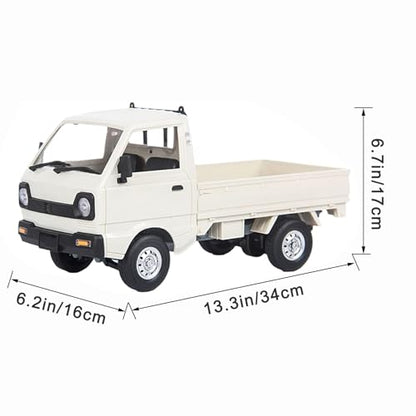 D12 RC Pickup Truck 1/10 Scale Racing Drift Cars RC Vehicle Climbing Car for Adults, Throttle & Steering Control Cargo Truck Van Toy with Led Lights