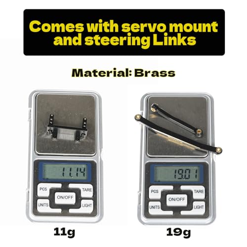 Crusher Claw 11.5KG Servo with Brass Servo Mount Bracket, Steering Links and Servo Horn for CR18P