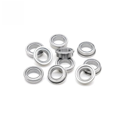 10pcs FR168ZZ Miniature Flanged Ball Bearing 6.35x9.525x3.175mm ABEC-7 Chrome Steel 1/4x3/8x1/8 Inch Double Metal Shielded - size: FR168ZZ 6.35x9.525x3.175
