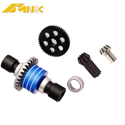 Alum Spur Gear Differential Diff Input Gear Kit for 1/16 H16BM H16PL H16DR 16208 H16207 16209 16210 1/14 H14BM 14301 14302 RC Car Upgrades Part Blue - color: Blue