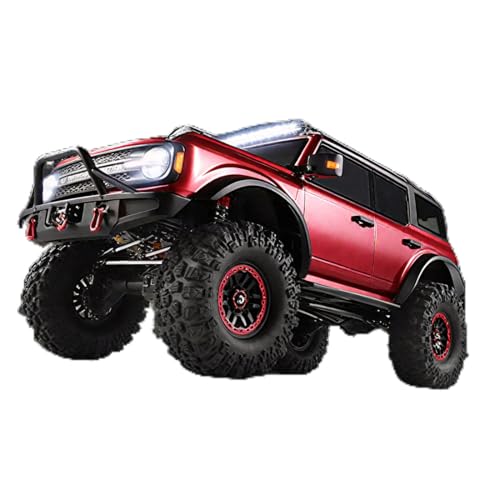 1/10 RC Crawler, 2.4G 4WD 11KMH High Speed Off-Road Car with Dual-Speed Modes, All-Terrain Car Rubber Tires, LED Lights(Metallic Grey/Without Winch) - color: Metallic Grey/Without Winch