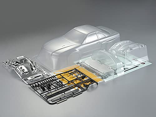 1/10 Killerbody Scale RC Onroad Racing Drift Touring Car Transparent Clear Lexan Body Shell (Skyline BNR34) - style: Skyline BNR34