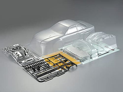 1/10 Killerbody Scale RC Onroad Racing Drift Touring Car Transparent Clear Lexan Body Shell (Skyline BNR34) - style: Skyline BNR34