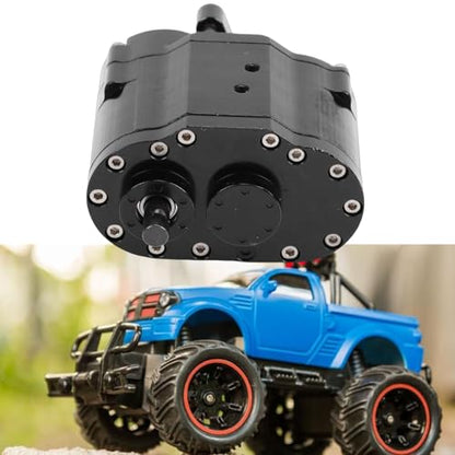GOWENIC SCX10 D90 Alloy 1/10 Scale RC Crawler Dual Speed Transmission Box/Cover 2 Speeds Gearbox High Torsion Climbing City Mountain Terrain Wide Wheelbase Design