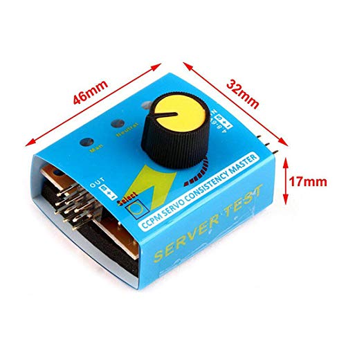 HiLetgo 3pcs RC Servo Tester 3CH Digital Multi ECS Consistency Speed Controller Checker Adjustment Steering Gear Tester CCPM Master for RC Helicopter Car Boat