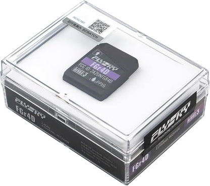 Flysky FGr4D Receiver 4CH Receiver 2.4G AFHDS3 for FS-NB4/PL18/EL18 | AFHDS 3 Protocol, 4‑channel Two‑way, 4 Newport Ports: i‑BUS2/S.BUS/i‑BUS/PPM, PPX6 Nano Waterproof, For NB4/PL18/EL18
