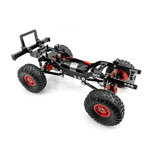 ShareGoo Metal RC Body Chassis Frame 1/12 4WD Frame Kit Compatible with 1/12 MN D90 D91 D96 MN98 MN99S RC Car (Black)