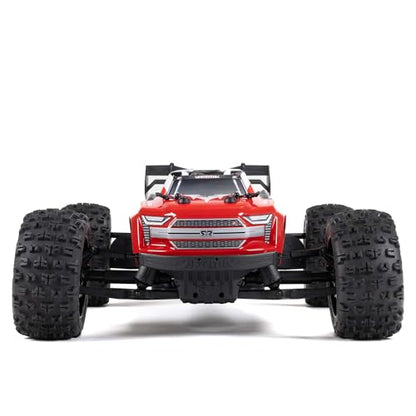 ARRMA RC Truck KRATON 4X4 4S BLX 1/10TH 4WD Speed Monster Truck RTR (Battery and Charger Not Included), Red, ARA4408V2T3 - color: Red
