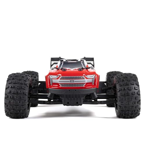 ARRMA RC Truck KRATON 4X4 4S BLX 1/10TH 4WD Speed Monster Truck RTR (Battery and Charger Not Included), Red, ARA4408V2T3 - color: Red