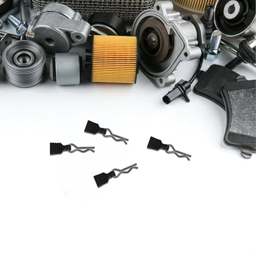 Uonlytech 1/24 Scale Rc Car Body Clips Pull Tabs, Aluminum Alloy Anti-Rotation Pins for Secure Shell Attachment, Easy-Remove Retainer Set for Rc Truck Accessories, Black