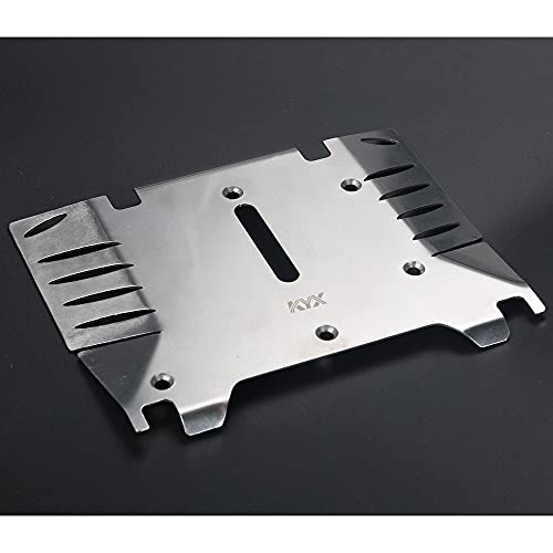 KYX Racing Stainless Steel Skid Plate Protector Chassis Guard Board Upgrades Accessories for RC Crawler Car Axial RBX10 RYFT