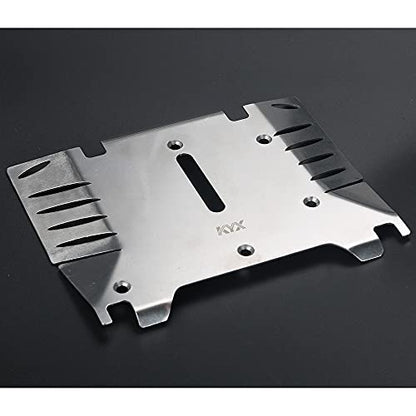 KYX Racing Stainless Steel Skid Plate Protector Chassis Guard Board Upgrades Accessories for RC Crawler Car Axial RBX10 RYFT