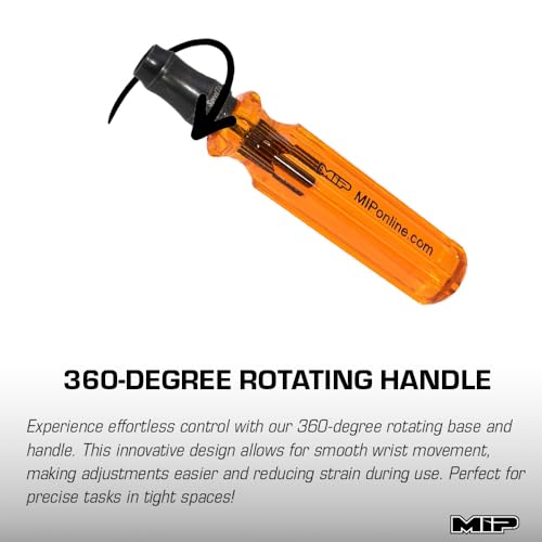 MIP 1/4" Speed Tip RC Tool Kit Bundle: Precision Metric Hex Screw Driver Set for RC Cars, Helicopters, Drones & More