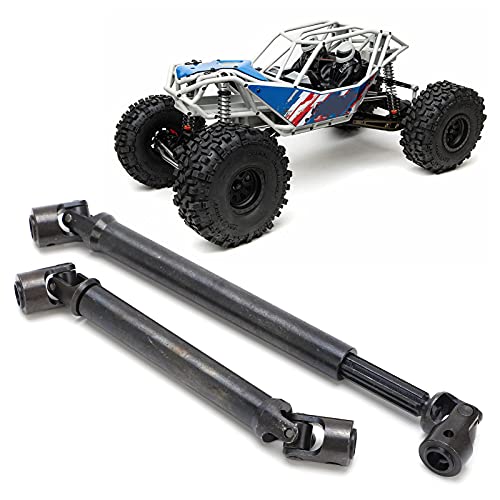 Front Rear Drive Shaft, Stainless Steel Adjustable Drive Shaft Upgrade Parts for Axial RBX10 RYFT AXI03009 1/10 RC Cars
