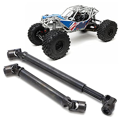 Front Rear Drive Shaft, Stainless Steel Adjustable Drive Shaft Upgrade Parts for Axial RBX10 RYFT AXI03009 1/10 RC Cars