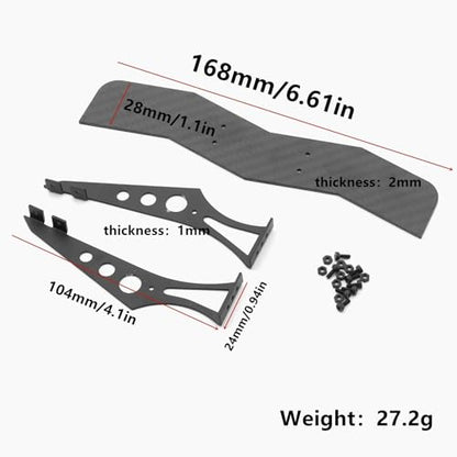RC Car Models Parts for Tamiya TT01 for TT02 XV01 PTG2 for HSP 94123 FW06 for Sakura 1/10 RC Car Parts Tail Wing Rear Spoiler for Racing for Rally Drift
