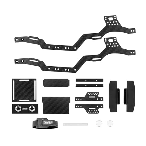 INJORA Carbon Fiber Universal LCG Chassis Kit for Axial SCX24 Upgrade
