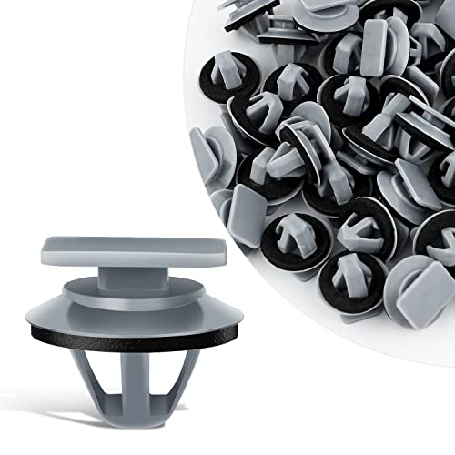GOOACC 50Pcs Car Stone Guard Moulding Clips Bumper Fastener Rivet Clips for Mazda KD53-51-SJ3A CX-5 with Seal Ring - color: 50Pcs Mazda Clips