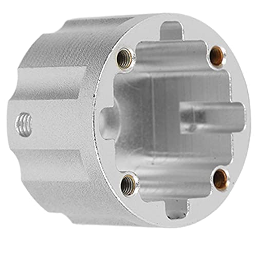 RC Car Differential Case Aluminum Alloy Differential Housing Replacement Kit for 8 Remote Control Vehicles Enhanced Durability Reduced Design Easy Installation (Silver) - color: Silver