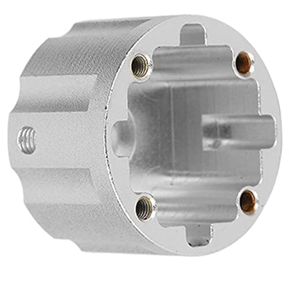 RC Car Differential Case Aluminum Alloy Differential Housing Replacement Kit for 8 Remote Control Vehicles Enhanced Durability Reduced Design Easy Installation (Silver) - color: Silver