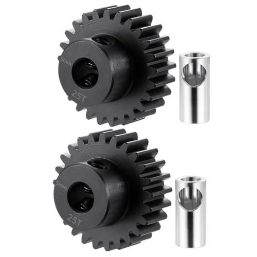 2pcs Pinion Gear 32P 5mm 25T Gear Motor Gears for 1/5 1/6 1/8 1/10 | 1/14 1/16 1/18 RC Buggy Monster Truck Drift Car Off-Road Crawler Parts - size: 25T