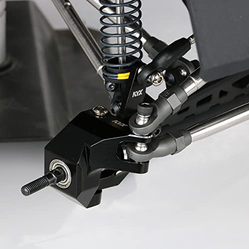 KYX Racing CNC Machined Aluminum Steering Knuckle Upgrades Parts Accessories for 1/10 RC Crawler Car Axial SCX10 PRO SCX10 III Early Bronco