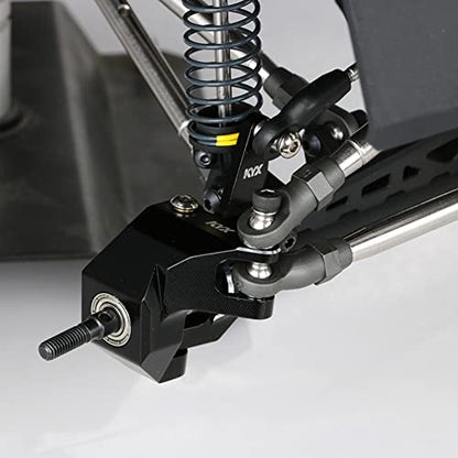 KYX Racing CNC Machined Aluminum Steering Knuckle Upgrades Parts Accessories for 1/10 RC Crawler Car Axial SCX10 PRO SCX10 III Early Bronco