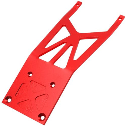 Aluminum Front Skid Plate Skidplate #5837 Compatible with Traxxas Slash 2WD 1/10 RC Car Upgrade Parts (Red) - color: Red