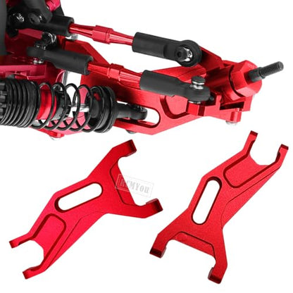 Upgrades Part for 1/10 Slash 2WD VXL,Aluminium Suspension Arm,Shocks Tower,Steering Blocks,Caster Block,Rear Stub Axle Carriers,Steering Bellcranks Hops Up,Red - color: Red - (Upgrades)