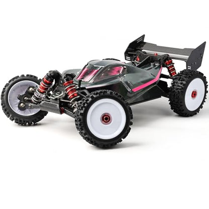 Pre-Glued 1/8 RC Buggy Truggy Tires & Wheels Set 17mm Hex RC Wheels Tires-All-Terrain Deep Tread, Fits Arrma Typhon 3S, Losi TLR 8Ight X/E 2.0 XT/XTE, Traxxas, Team Associated, Redcat, HPI - color: white solid-dish rc wheels