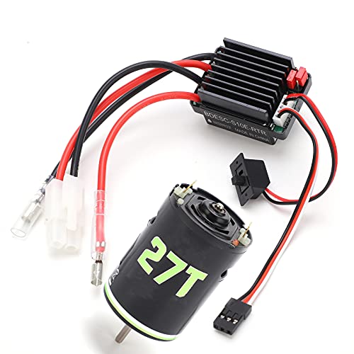 Generic 540 Brushed Motor 320A ESC Combo Set High Low Noise for RC Crawler Drift Cars Durable Long Life (27T) - size: 27T