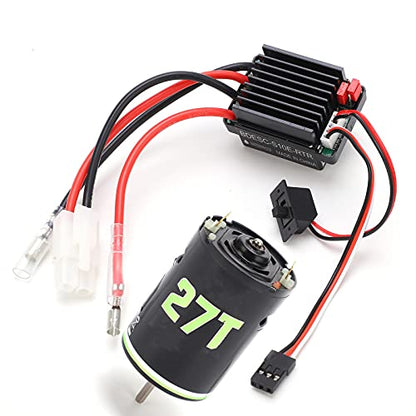 Generic 540 Brushed Motor 320A ESC Combo Set High Low Noise for RC Crawler Drift Cars Durable Long Life (27T) - size: 27T