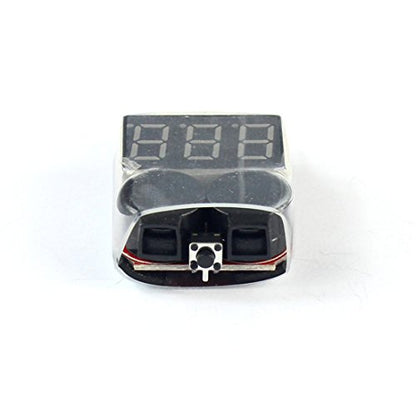 RC Products Lipo Battery Voltage Checker Alarm LED 1-8 Cell 1655, 2in1 Voltage Tester Volt Meter Indicator Dual Speaker 1S-8S Low Voltage Buzzer Alarm (2 Pcs)