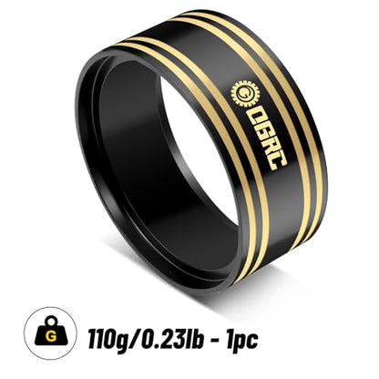 OGRC 1.9 Brass Inner Clamp Ring 110g Wheel Weights Fits 1.9 Beadlock Wheels | 440g Total Weights, Black Coating, for Traxxas TRX4 Axial Axial SCX10 Redcat 1/10 RC Crawler - color: Black