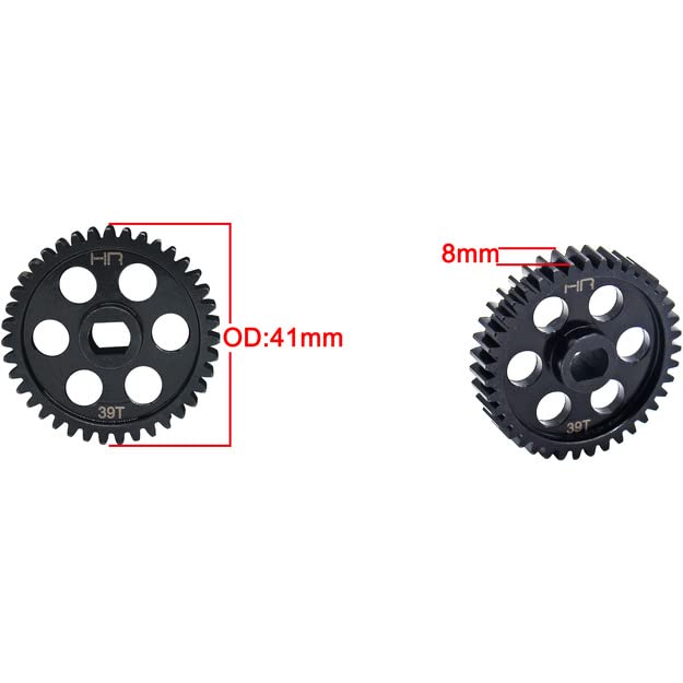 Hot Racing SAFE39M01 Steel Spur Gear (39T 1.0 Mod) - Arrma 1/5