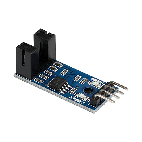 Fielect Speed Sensor Module LM393 Motor Measuring Comparator Slot Type IR Optocoupler for MCU Arduino 1Pcs