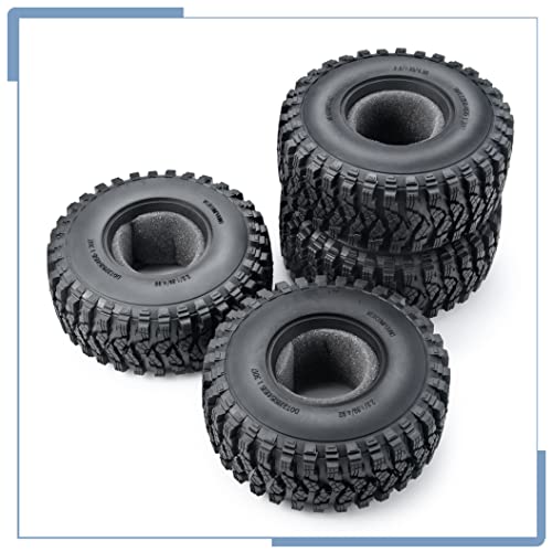 RC Rubber 2.2 Crawler Tires 125MM 4PCS | For 1/10 Scale SCX10 D90 Wraith 90048 90018 RR10, RC Crawler Car, Accessorie