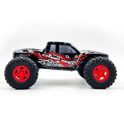 Helidirect HobbyPlus 1/18 RC Crawler - CR-18P PRO Brushless Juice Up Edition RTR w HBW Electronics, 2.4GHz 4CH TX - Remote Control Crawler, RC Rock 1/18 Full Lock 4WD Off-Road for Adults - Red