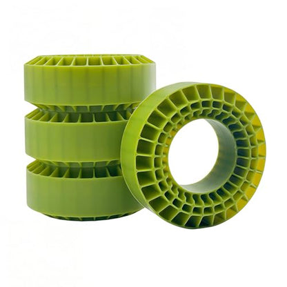 1.9 Silicone Tire Inserts 108x42mm, Soft 45-50A RC Tire Foam Inserts for 1/10 RC Crawler Tires, Waterproof Silicone Inner Foam, 4PCS (Green) - color: Green